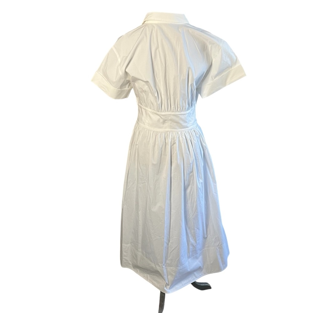 J. Crew Fitted-waist shirtdress in stretch cotton poplin Size 6 NEW! With tags! - Picture 7 of 8